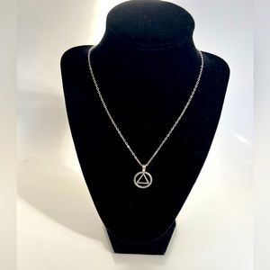 Alcoholics Anonymous pendant necklace